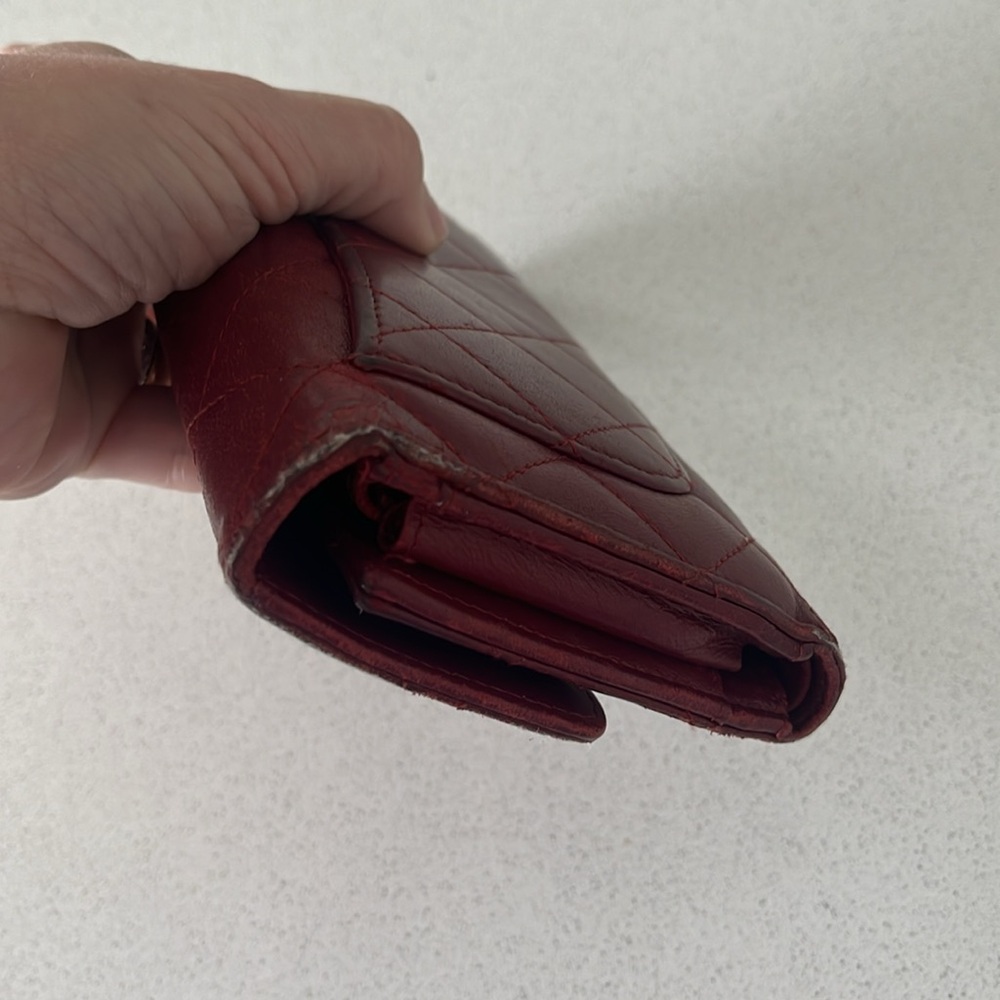 Red Flap Chanel Wallet - Picture 7 of 8